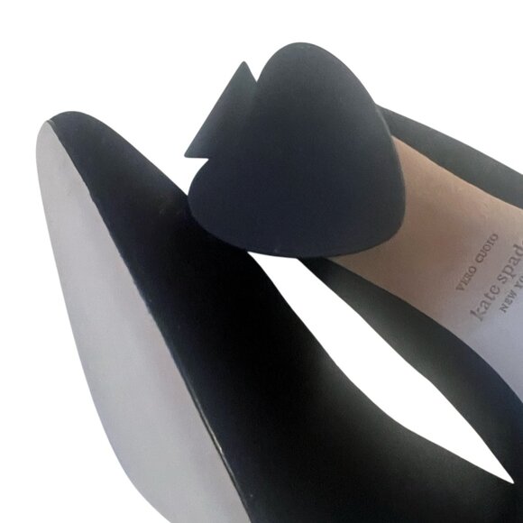 Kate Spade Sybil Black Velvet Rhinestone Block Heels Pumps Size 7 NIB - Picture 5 of 11